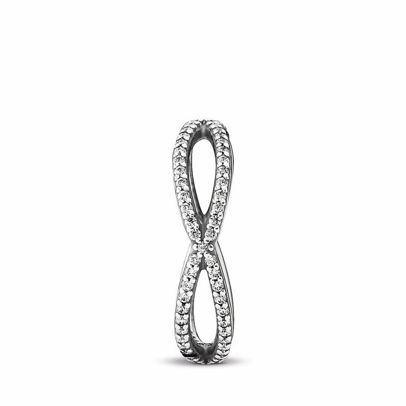 Pandora Crossing Paths Stackable Ring Ireland - Sterling Silver/Cubic Zirconia - 310986PTS